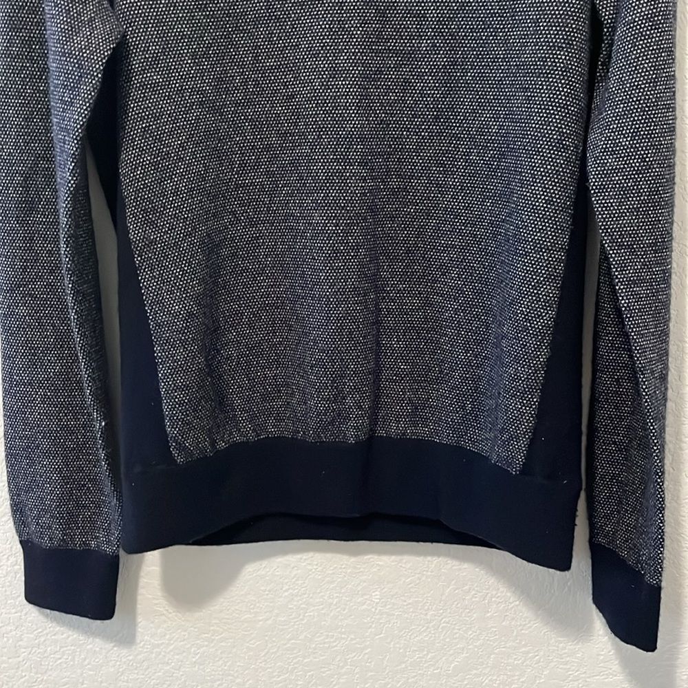 VINCE Men's Birdseye Raglan Wool/Cashmere Long-Sleeve Sweater, Size S - Picture 6 of 10